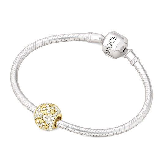 Gnoce Golden Star Paved Cubic Zirconia Charm_3