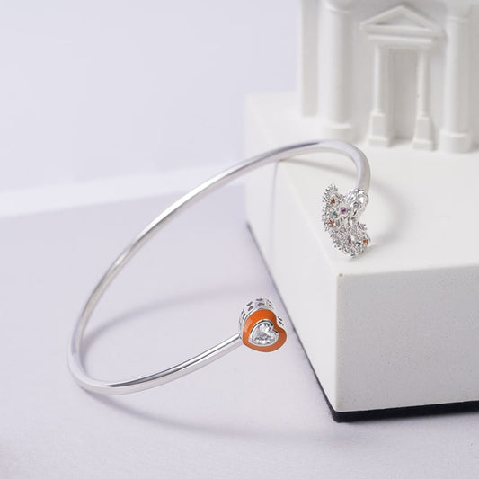 Gnoce Tree of Life Open Bracelet Platinum-plated Silver Blend_3