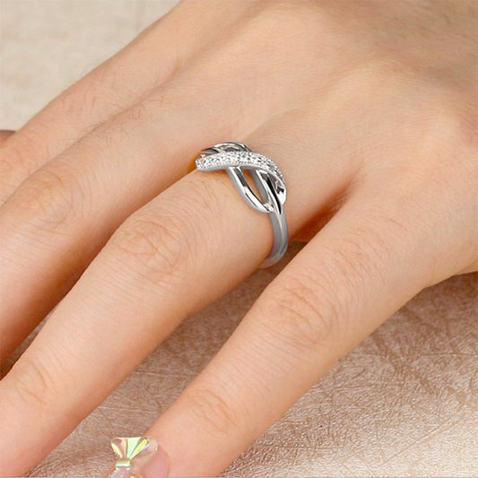 Infinity Ring 925 Sterling Silver with Stones_3