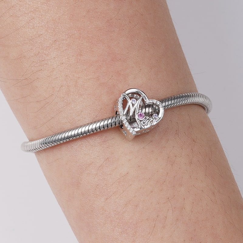 Gnoce Koala Mom's Love Charm Platinum-plated Silver Blend_5