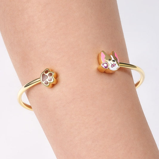 Gnoce Puppy Bangle Bracelet_3