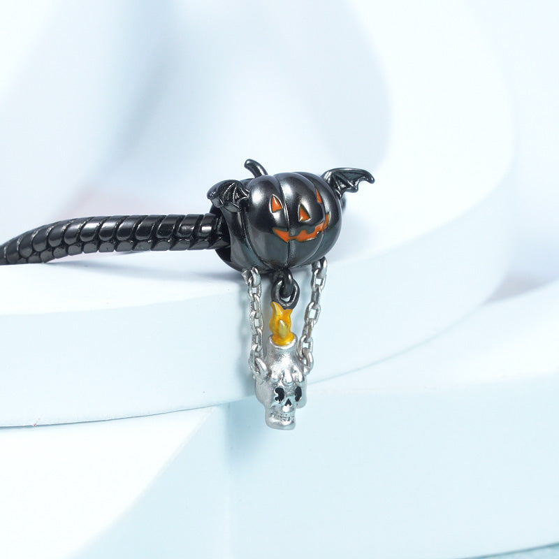 Gnoce Pumpkin Skull Hot Air Balloon Charm_3