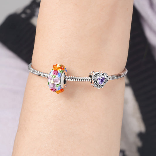 Mysterious Heart Charm Bead 925 Sterling Silver_3