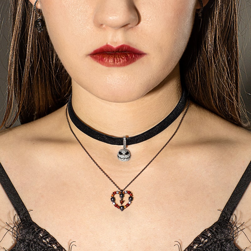 Gnoce Rose Skull Necklace_3