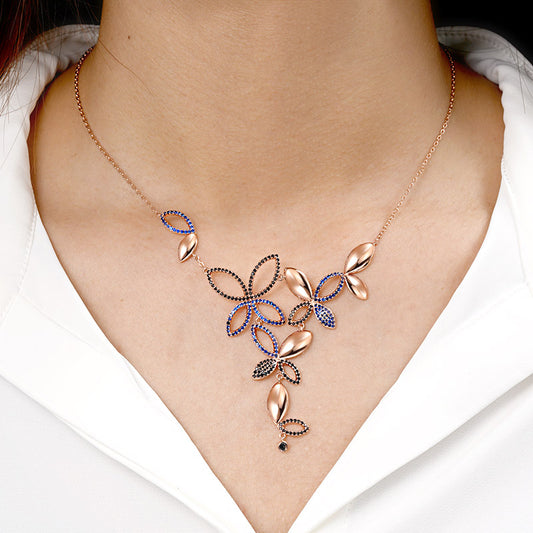 Gnoce Elegant Butterfly Petals Necklace_4