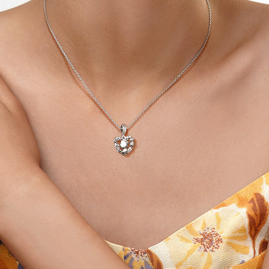 Gnoce Elegant Queen & Flower Charm Platinum-plated Silver Blend_7