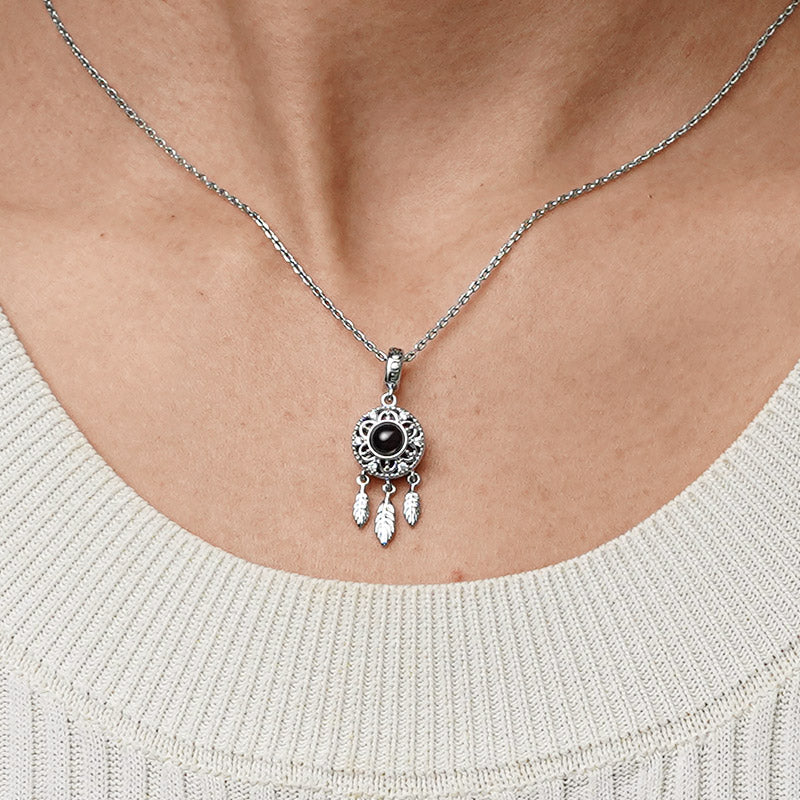 Gnoce Projection Dream Catcher Photo Charm Platinum-plated Silver Blend_7