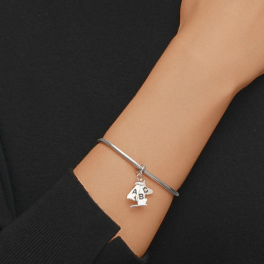 Gnoce Multi-pet Letters Personalized Dog Charm Platinum-plated Silver Blend_5