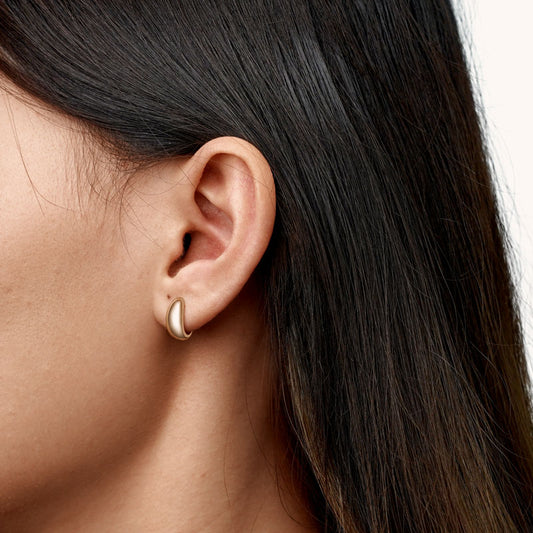 Gnoce Minimalist Domed Stud Earrings_3