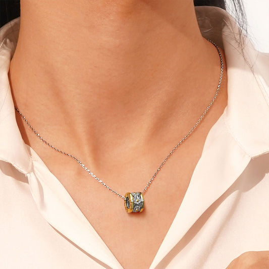 Gnoce Daisy Flower Pendant Necklace_5