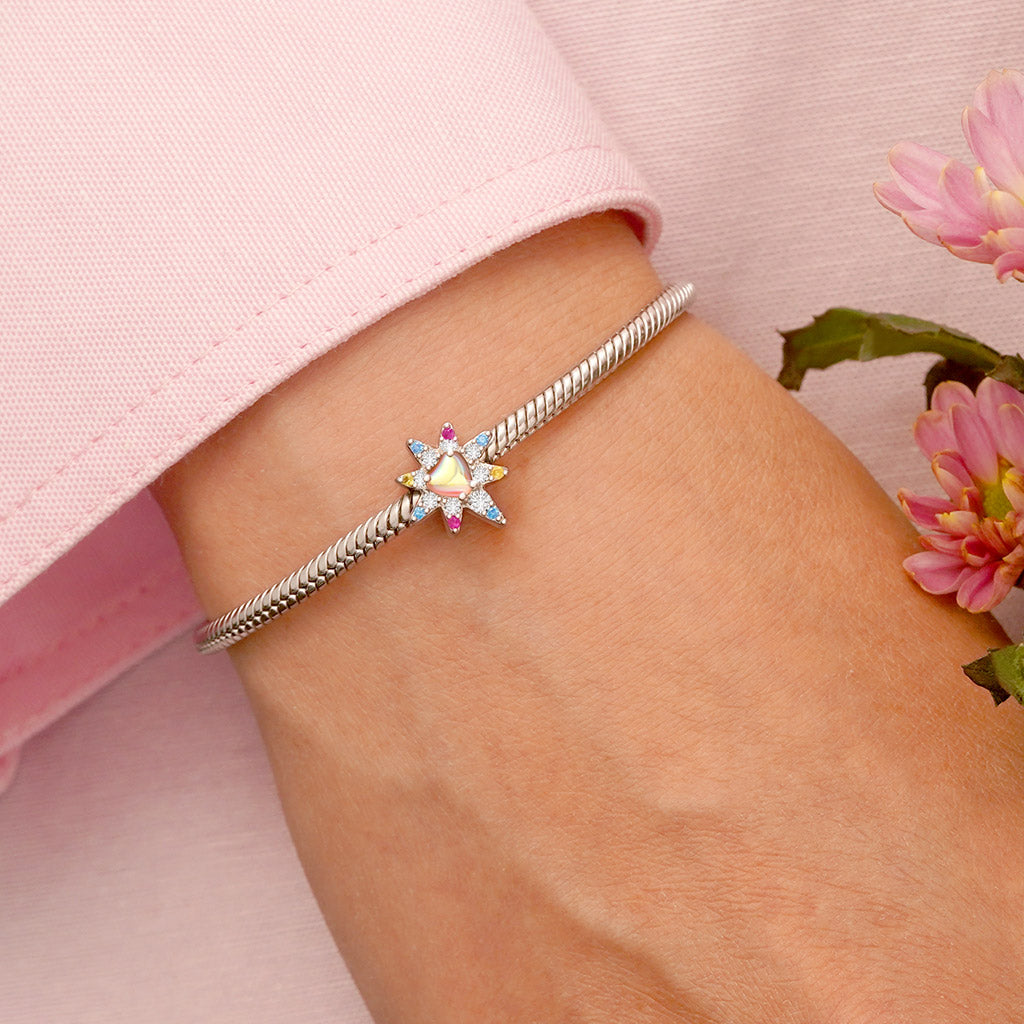 Gnoce Colorful Eight-pointed Star Charm_5