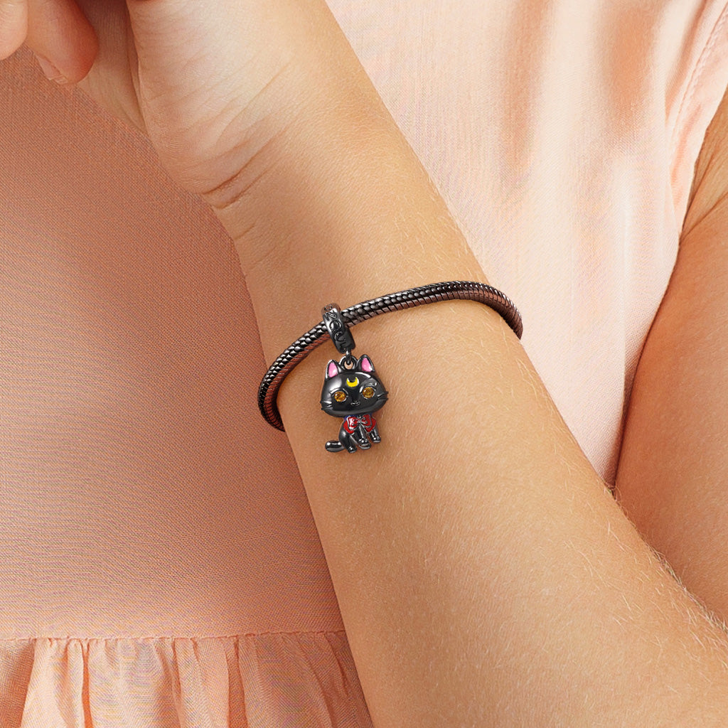 Gnoce Cute Black Cat Charm_4