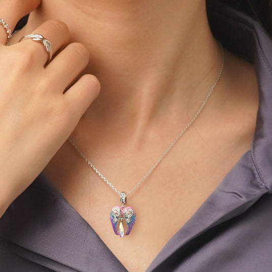 Gnoce Angel Wing Charm Platinum-plated Silver Blend_6