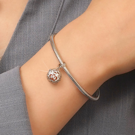 Gnoce Openable Lantern Glow-in-the-Dark Charm Platinum-plated Silver Blend_7