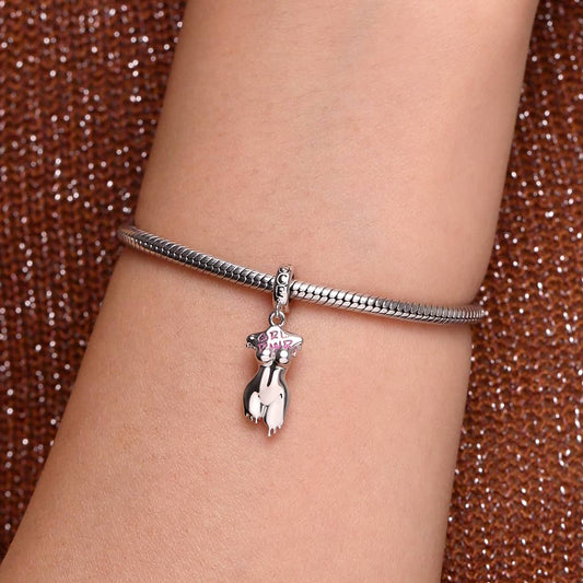 Gnoce Girl Power Human Body Charm Platinum-plated Silver Blend_6