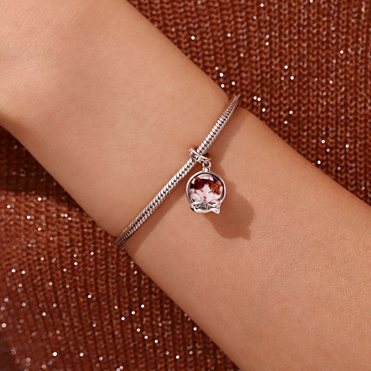 Gnoce Engravable Fish Cat Lover Photo Charm Platinum-plated Silver Blend_5