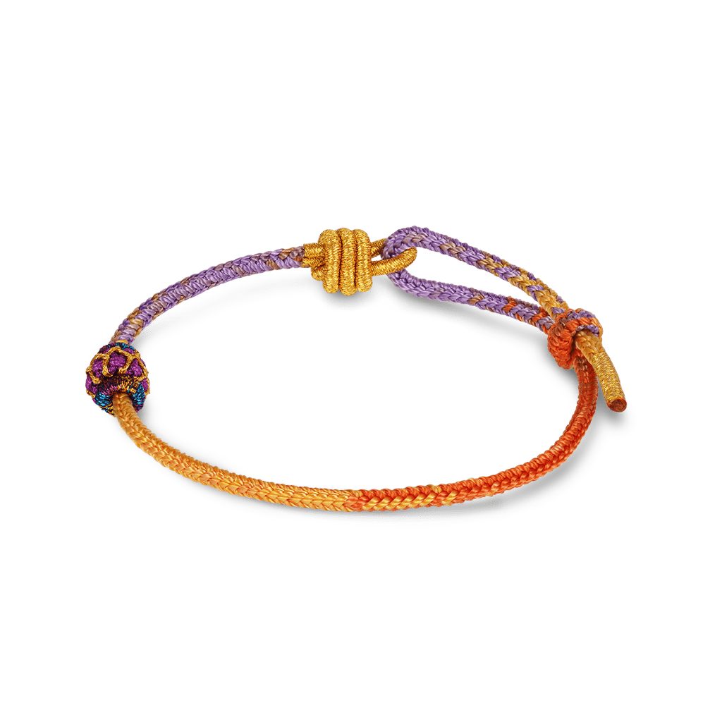 Gnoce Nine Purple Fire Dragon Tai Sui Red Hand-woven Bracelet_1