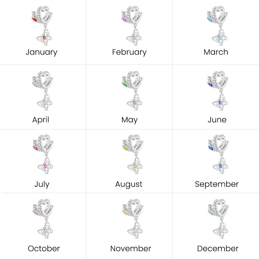 Gnoce Butterfly Love Letter Charm Platinum-plated Silver Blend_7
