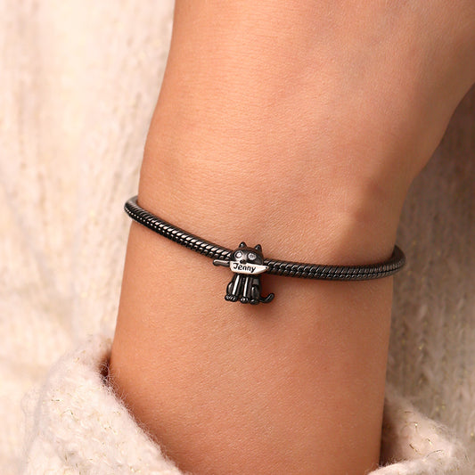 Gnoce Black Cat Engravable Knife Charm_6