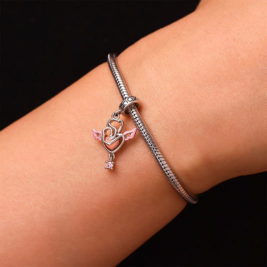 Gnoce Angel Glow-in-the-Dark Charm Platinum-plated Silver Blend_7