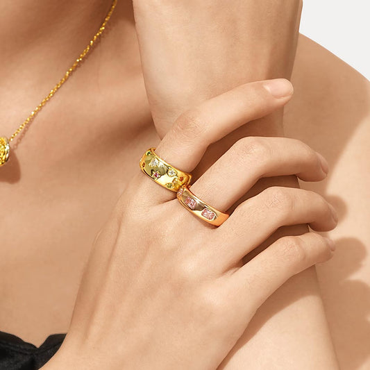 Gnoce Fancy Color Mixed Shape Ring_6