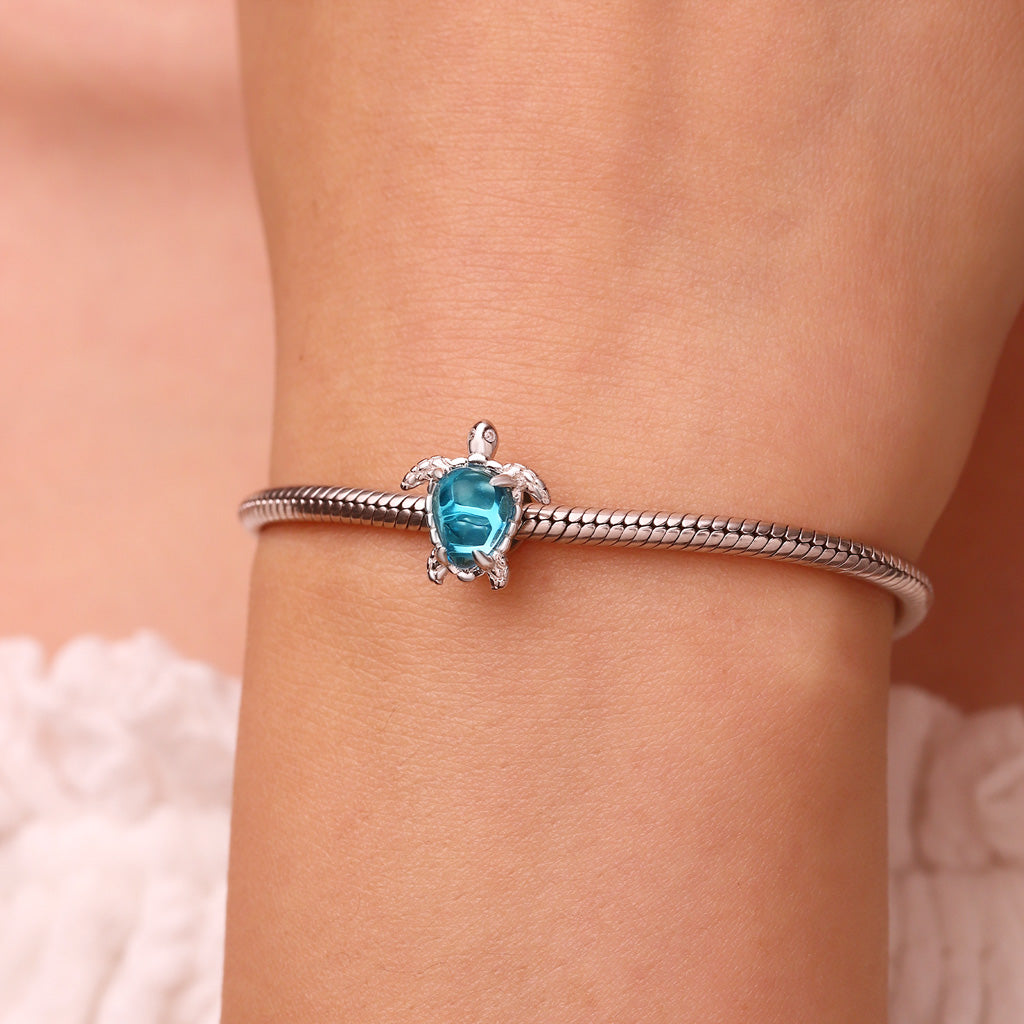 Gnoce Romantic Blue Sea Turtle Charm_4