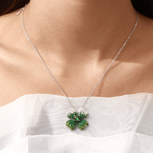 Gnoce Four Leaf Clover Pendant Necklace_6