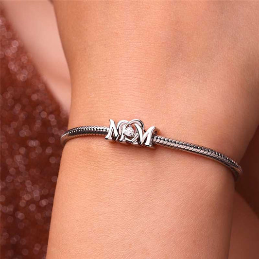 Gnoce Mother's Day Love Charm Platinum-plated Silver Blend_4