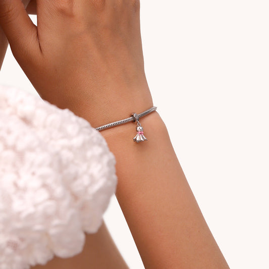 Gnoce Sunny Doll Charm Platinum-plated Silver Blend_6
