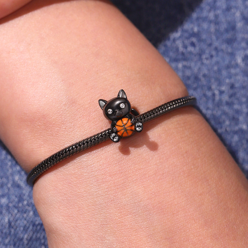 Gnoce Black Cat Embrace Basketball Charm_5