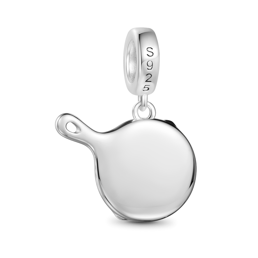 Gnoce Italian Dumpling Charm Platinum-plated Silver Blend_5