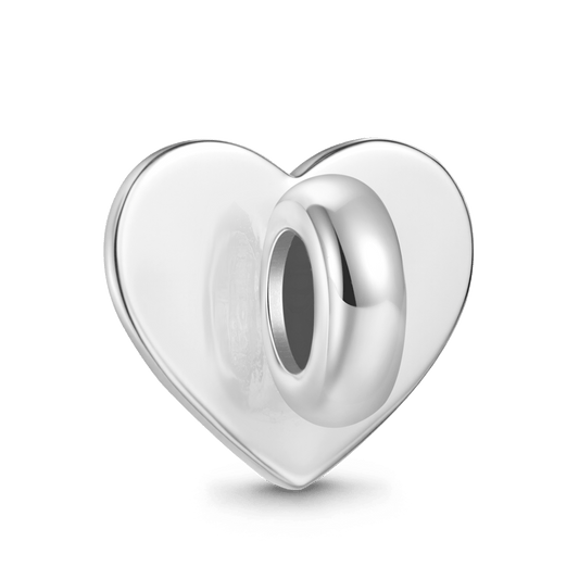 Gnoce Heart Turntable 'FUCK' World Charm Platinum-plated Silver Blend_6