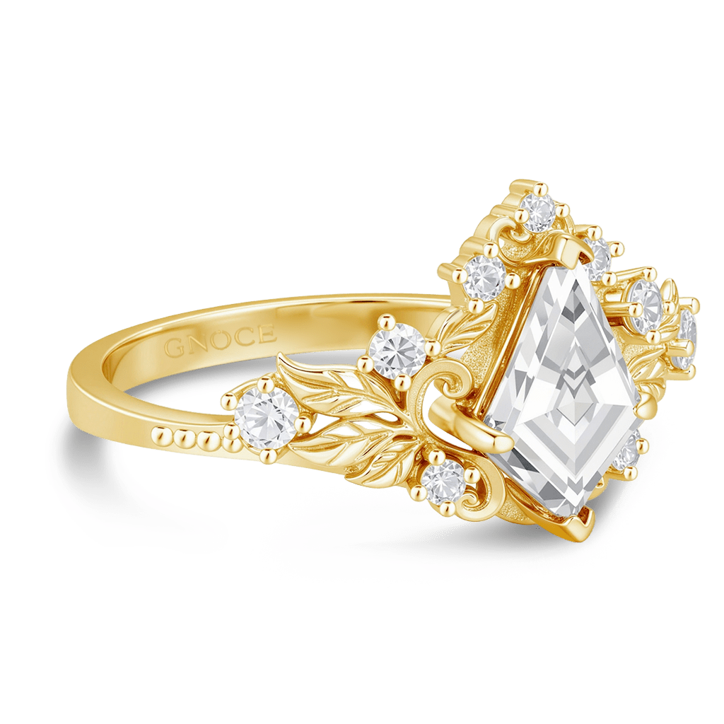 Gnoce Leaf Filigree Kite-Cut Moissanite Ring_4
