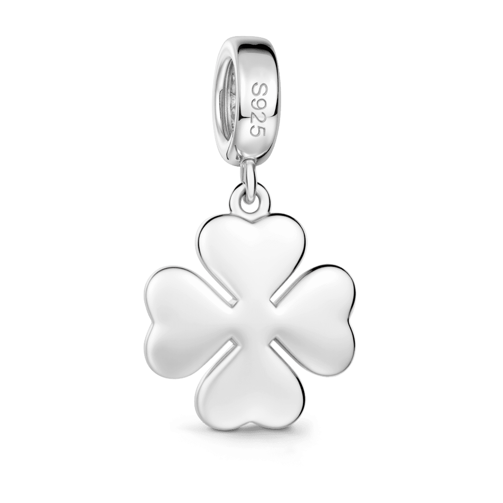 Gnoce Four-leaf Charm Platinum-plated Silver Blend_5
