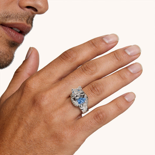 Gnoce Tiger Moissanite Ring_3