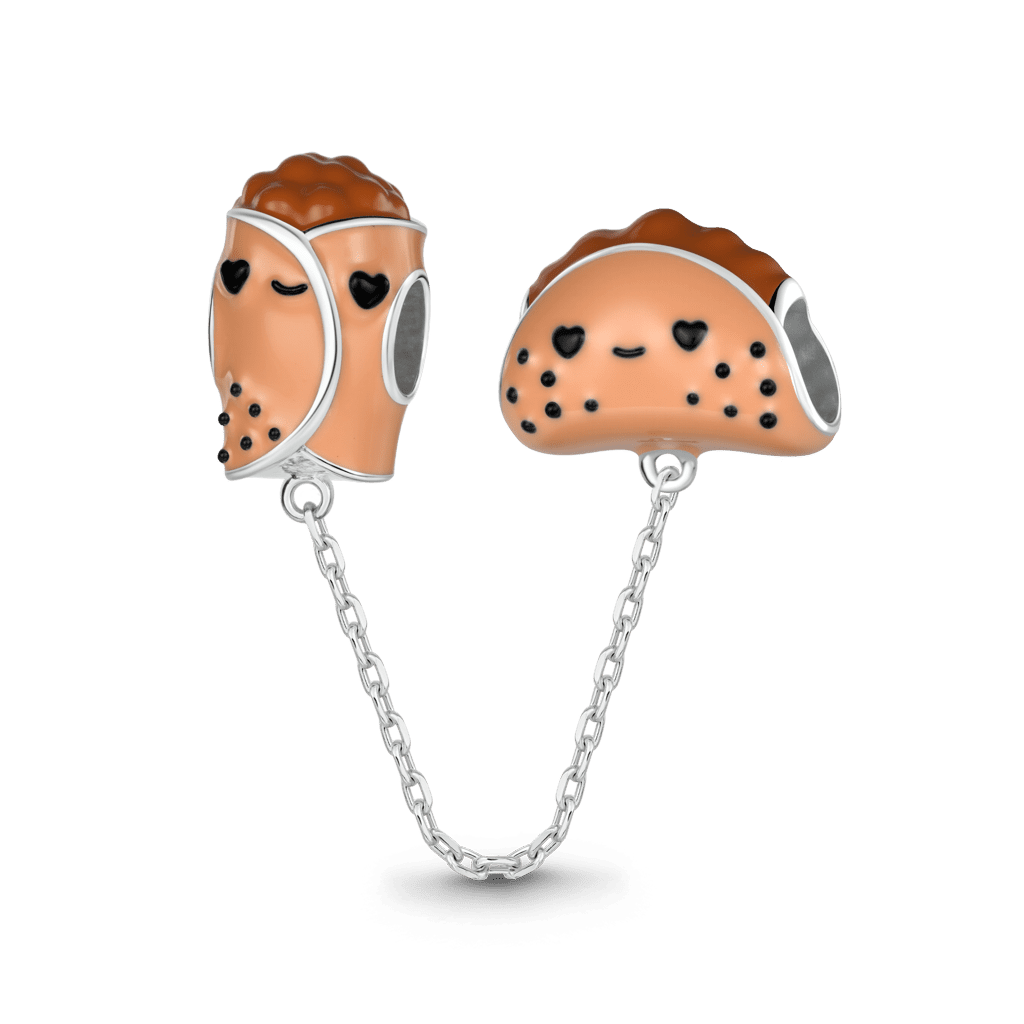Gnoce Mexican Burrito Combination Charm Platinum-plated Silver Blend_1