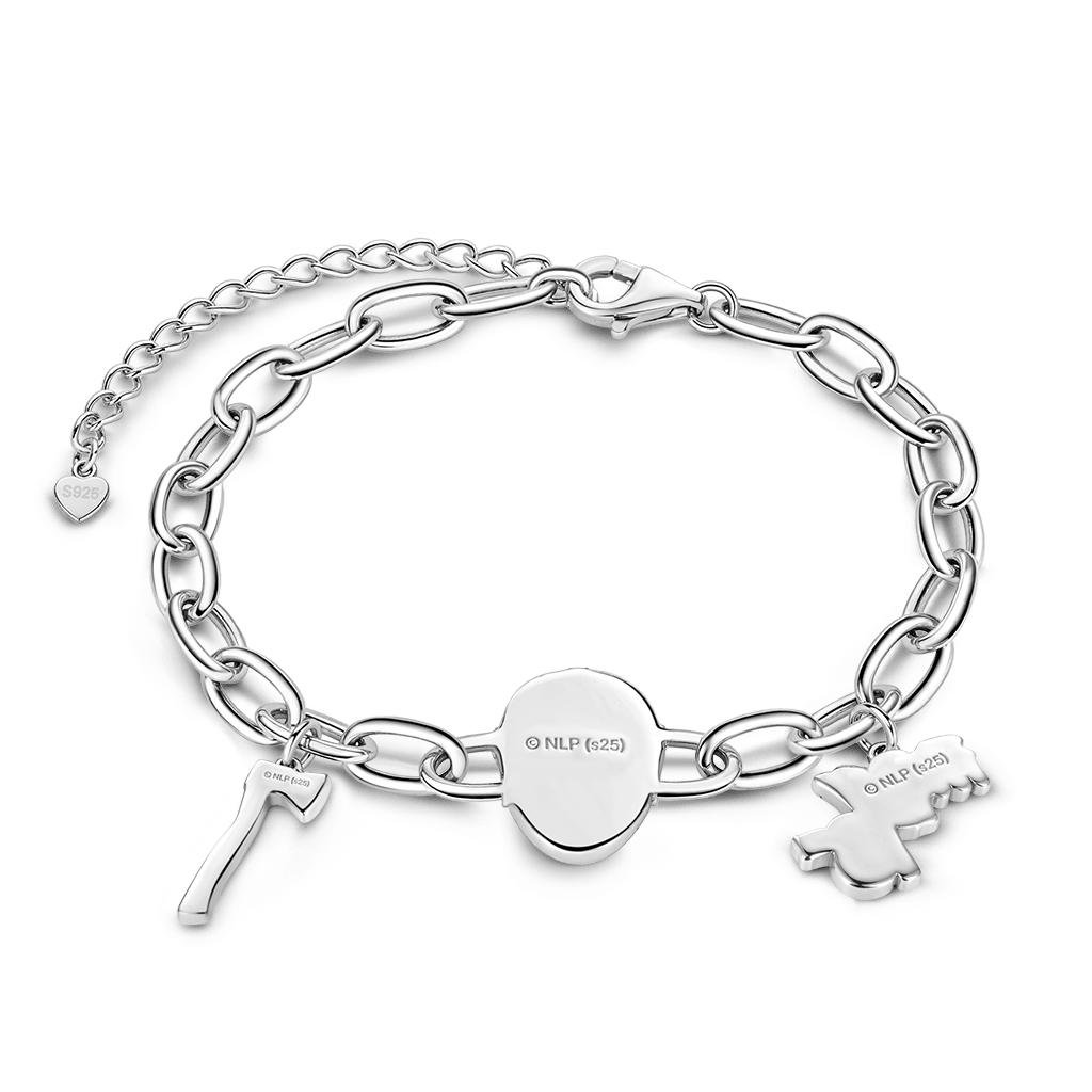 Gnoce Jason Mask, Axe & Logo Chain Bracelet_4