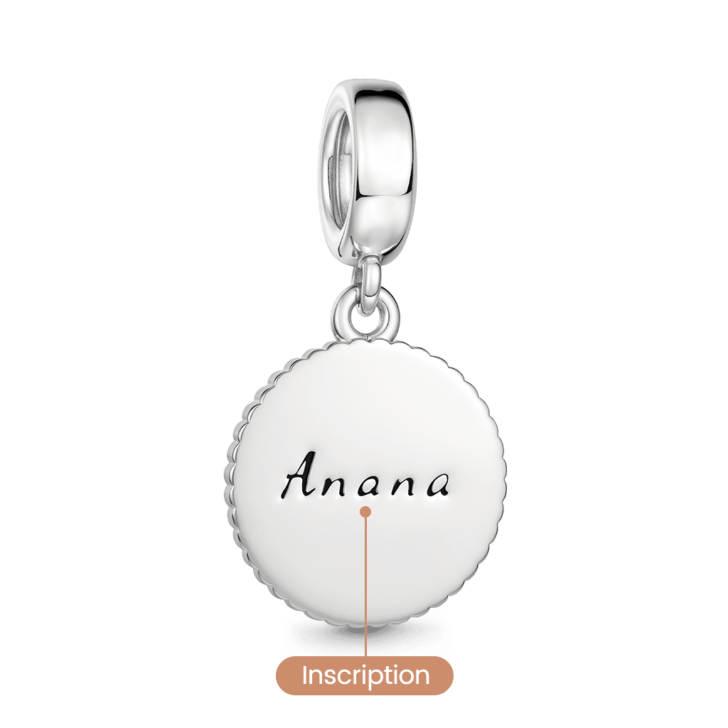 Gnoce Witch Runes Engravable Charm Platinum-plated Silver Blend_6