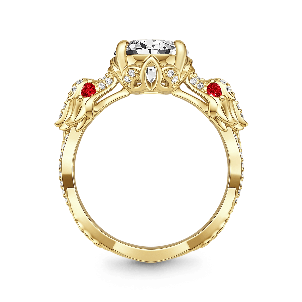 Gnoce Twisted Band Oval-Cut Engagement Ring_6