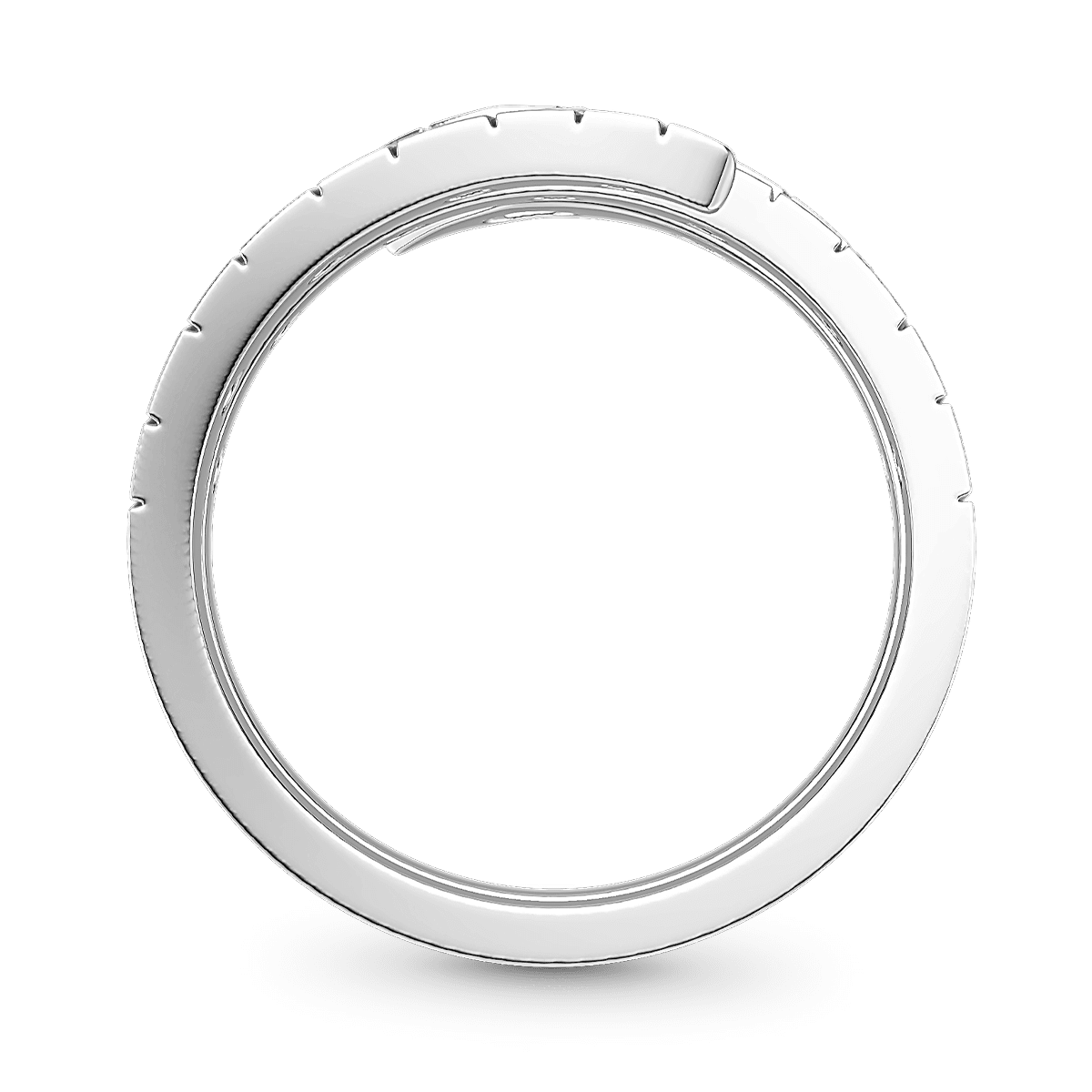 Gnoce Coiled Snake Wrap Ring Platinum-plated Silver Blend_6