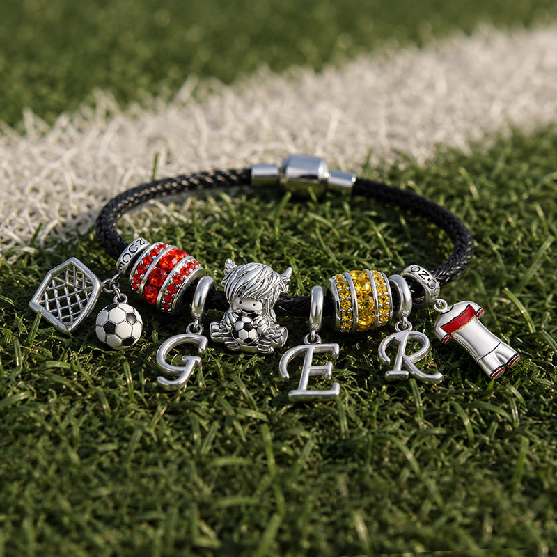 Gnoce German Style Soccer Jersey Charm Bracelet_4