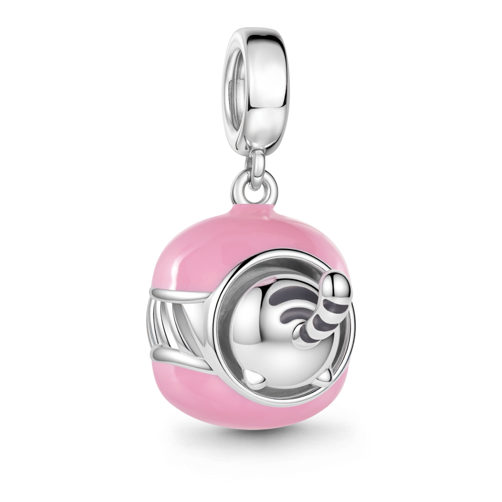Gnoce Detachable Cat Macaron Charm Platinum-plated Silver Blend_6