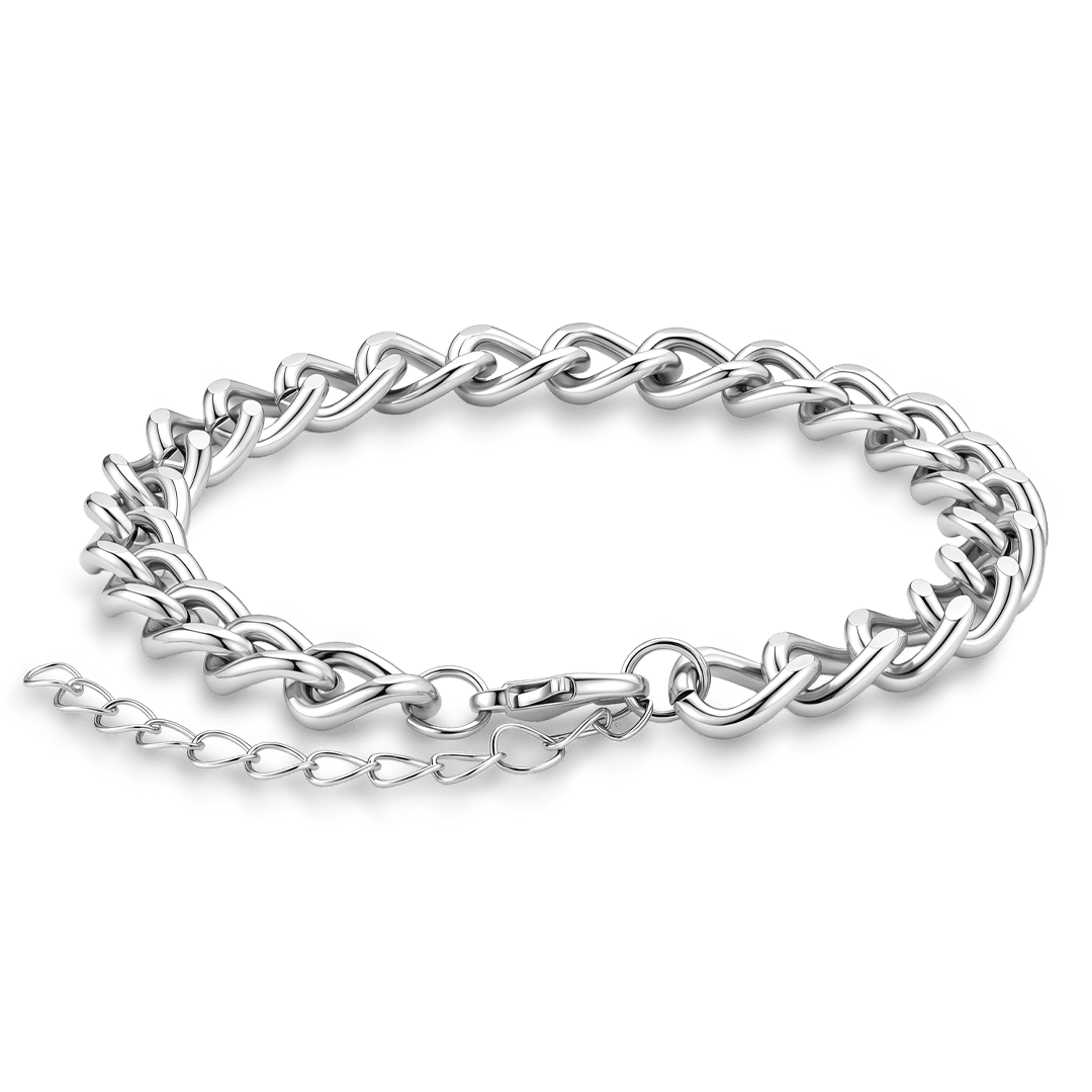 Gnoce Interlocking Oval Link Bracelet_4