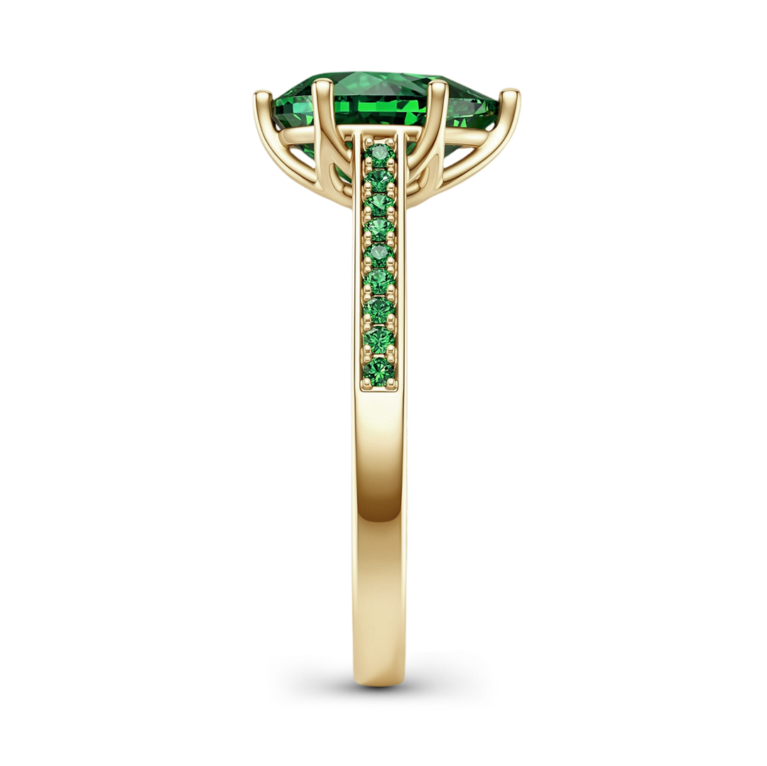 Gnoce Pear Cut Emerald Ring_6