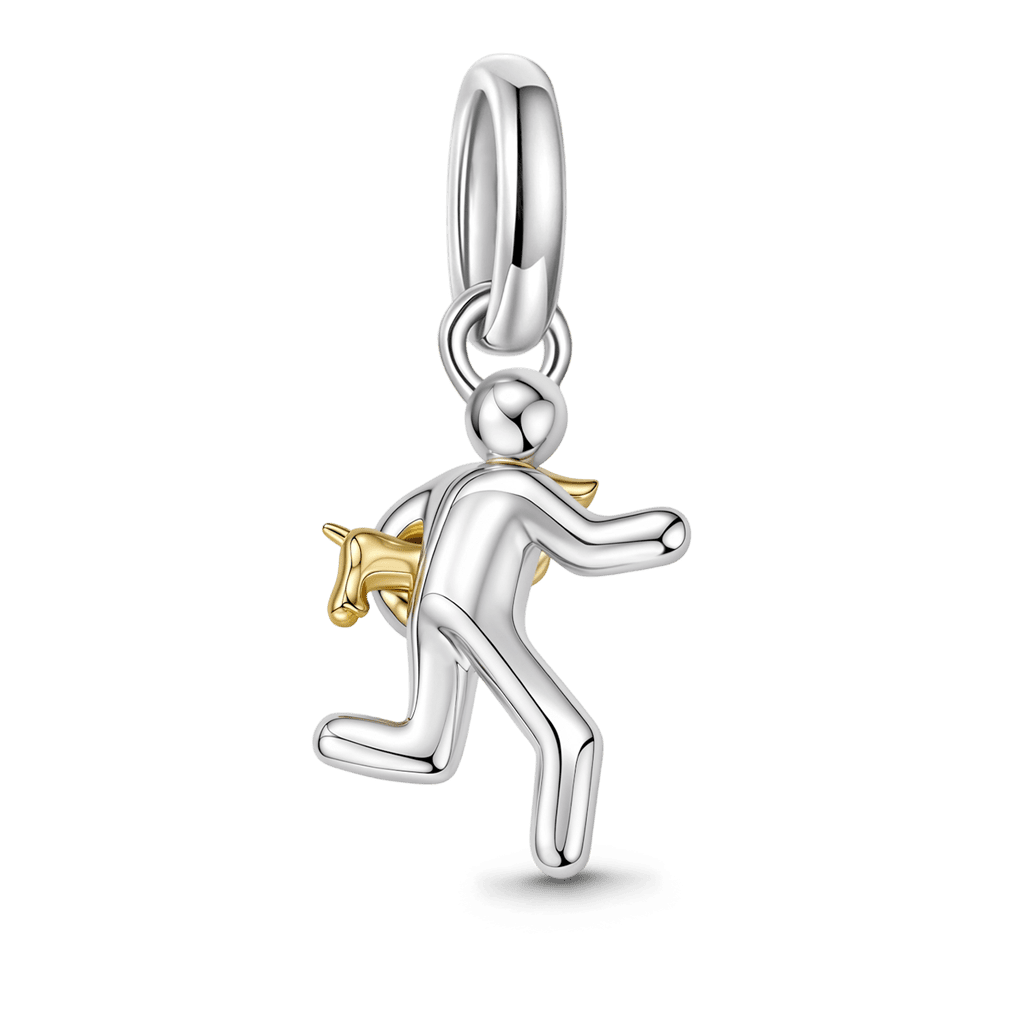 Gnoce Dachshund Hug Escape Pendant Dangle Charm_5