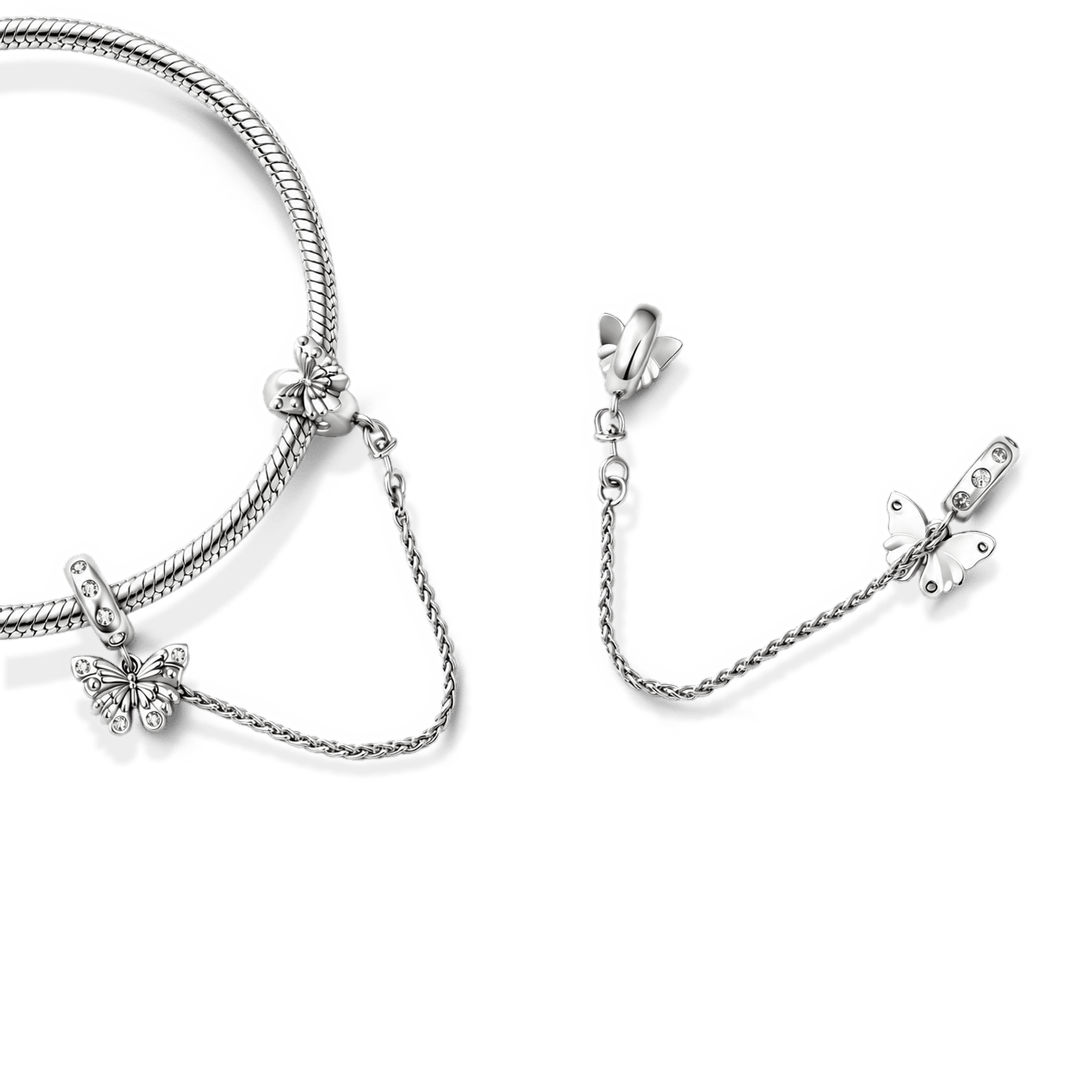 Gnoce Butterfly Pattern Safety Chain Charm_5