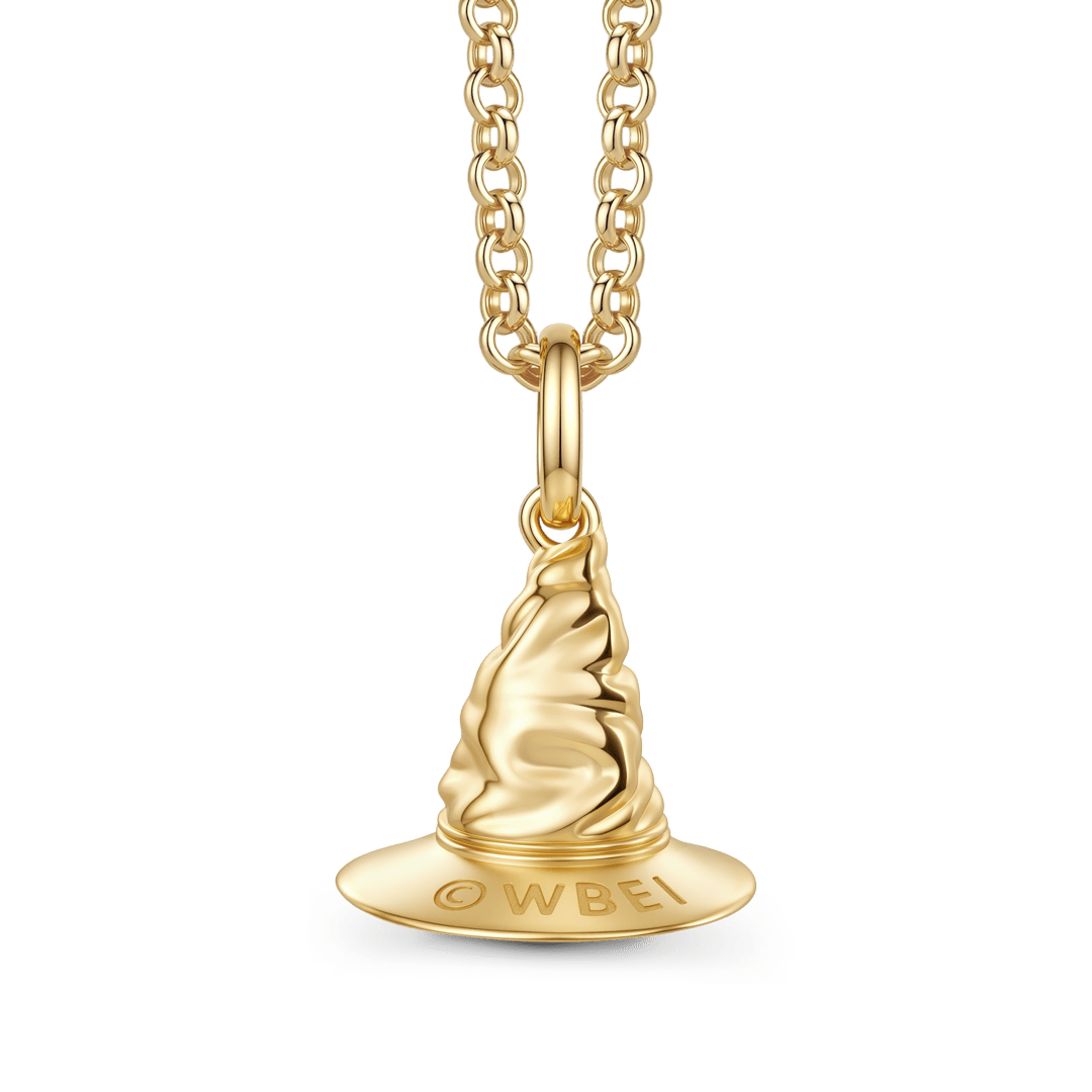Gnoce Harry Potter Sorting Hat Gold‑Tone Necklace_4