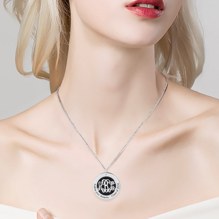 Gnoce "Unique One in The World" 925Lead-free ECO Copper Personalized Monogram Necklace_5