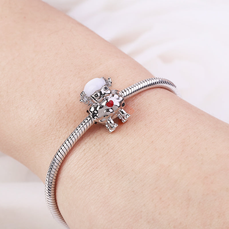 Gnoce Sheep Charm Platinum-plated Silver Blend_3