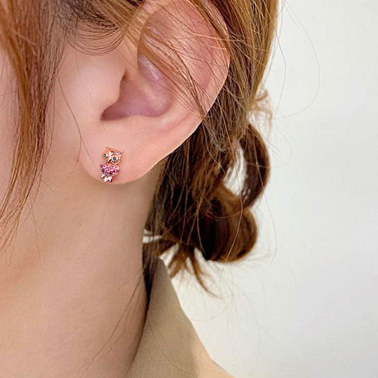 Gnoce Owl Stud Earring_3